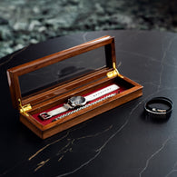 VOGUER ' Single Walnut Watchbox